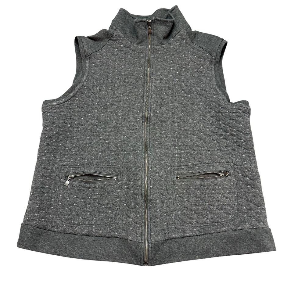 Allison Daley‎ Petite Full Zip Quilted Vest Womens Size 12P/14P **Please Read **